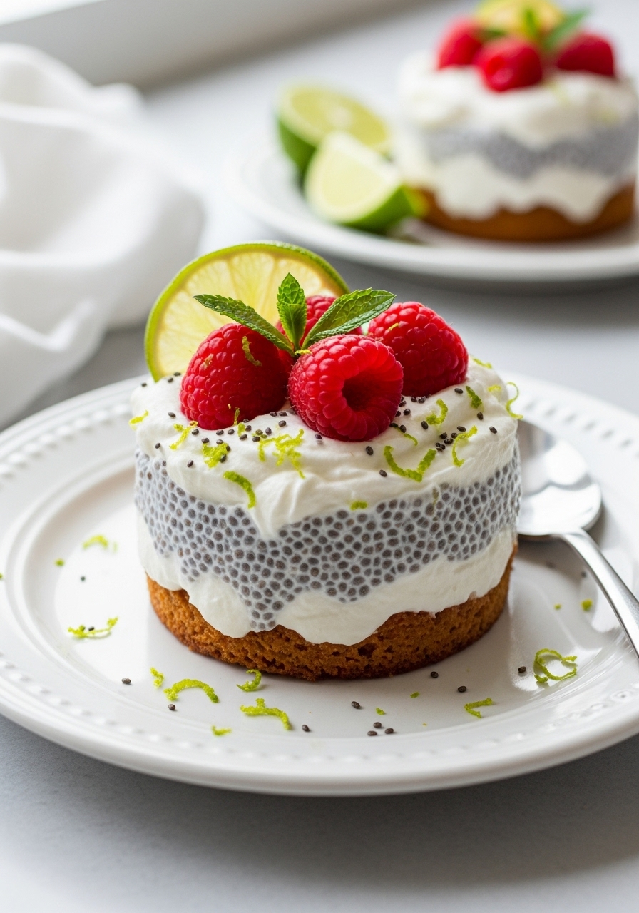 Coconut Lime Raspberry Chia Pudding is the ultimate guiltless dessert, you can even have this for breakfast – if you're into that sort of thing!
